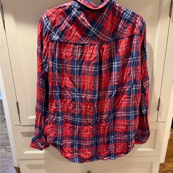 Rails Hunter Coral Indigo Flanel Button Down Size: Medium - Picture 2 of 7